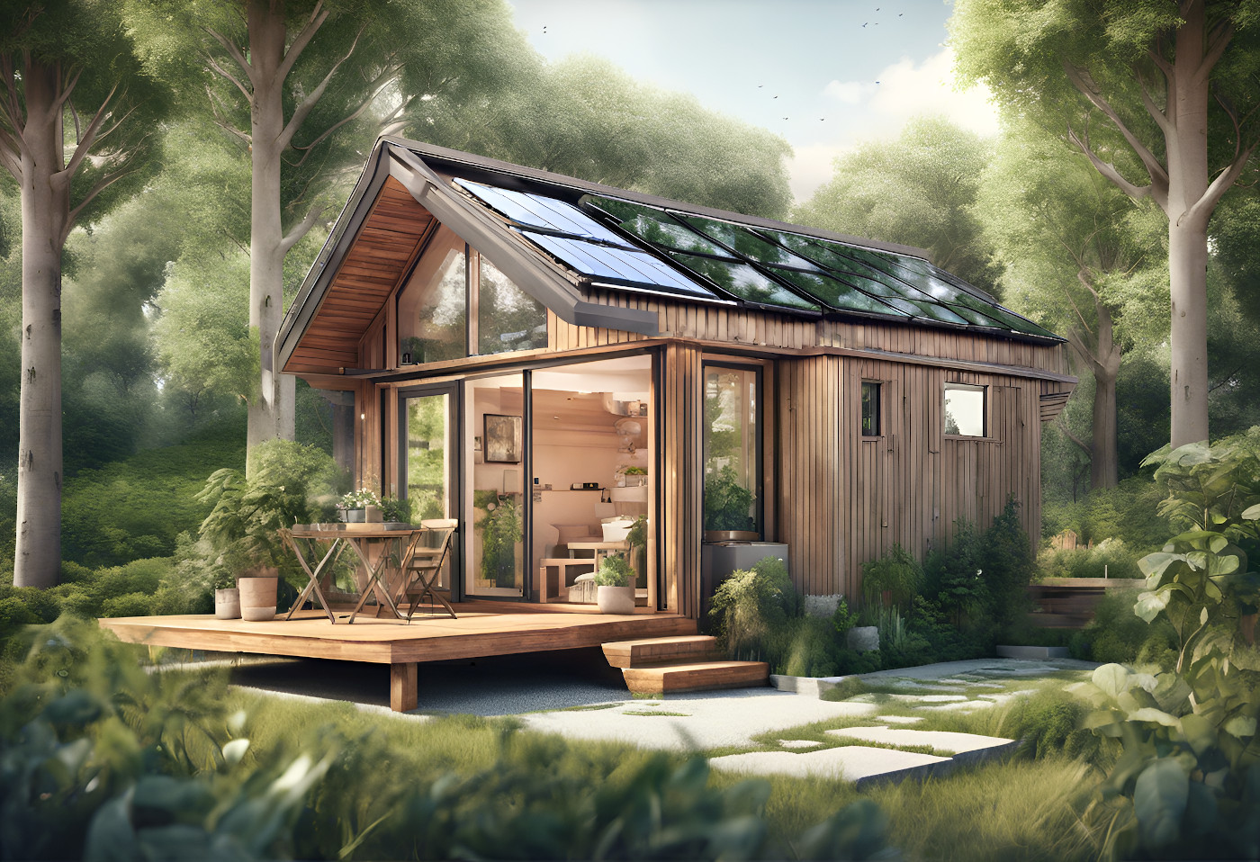 Charming Tiny House Sketch